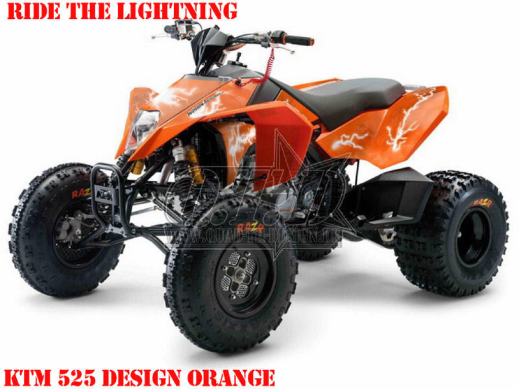 Ride the Lightning Orange for KTM Quad SX/XC 450/505/525
